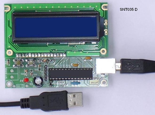 Display USB blu - progettazione hardware e software