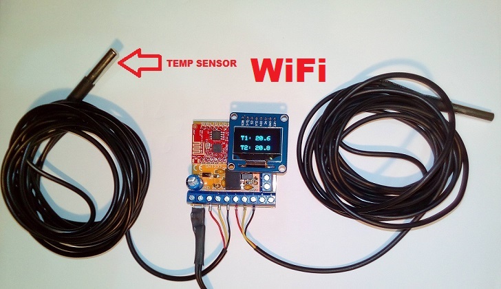 Scheda WiFi 2 temperature